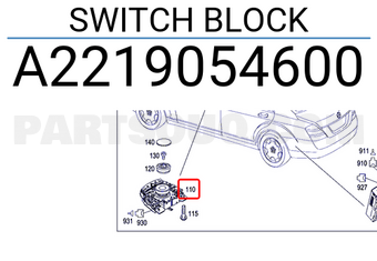 MERCEDES A2219054600 SWITCH BLOCK