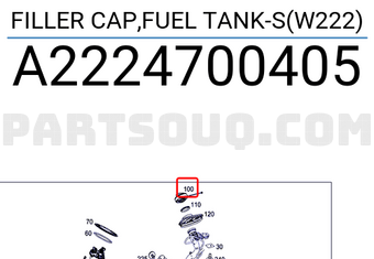 MERCEDES A2224700405 EINFÜLLDECKEL, KRAFTSTOFFTANK-S(W222)