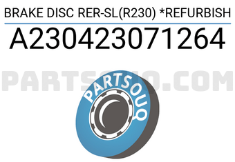 MERCEDES A230423071264 قرص فرامل خلفي-SL(R230) *مجدد