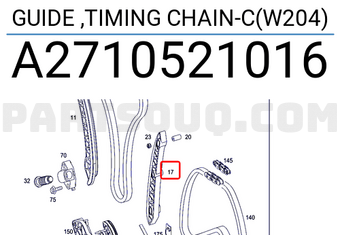 MERCEDES A2710521016 GUIDE ,TIMING CHAIN-C(W204)