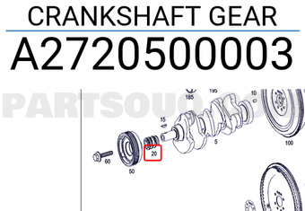 MERCEDES A2720500003 KURBELWELLENZAHNRAD