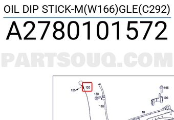 MERCEDES A2780101572 OIL DIP STICK-M(W166)GLE(C292)