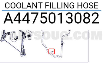 MERCEDES A4475013082 COOLANT FILLING HOSE