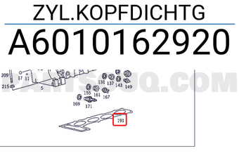 MERCEDES A6010162920 ZYL.KOPFDICHTG
