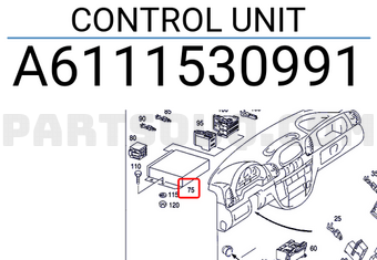 MERCEDES A6111530991 CONTROL UNIT
