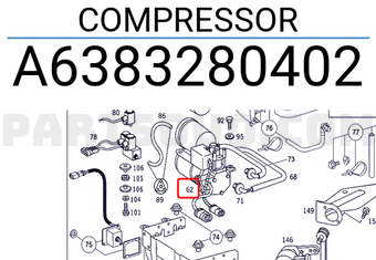 MERCEDES A6383280402 ضاغط
