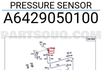 MERCEDES A6429050100 DRUCKSENSOR