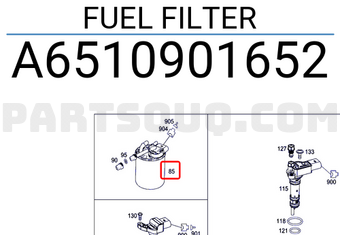 MERCEDES A6510901652 FUEL FILTER