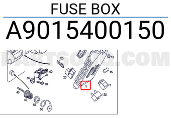 MERCEDES A9015400150 FUSE BOX