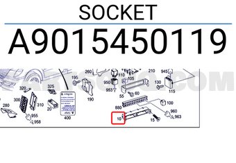 MERCEDES A9015450119 SOCKET