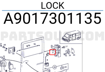 MERCEDES A9017301135 LOCK