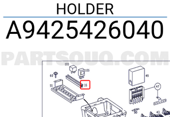 MERCEDES A9425426040 HOLDER