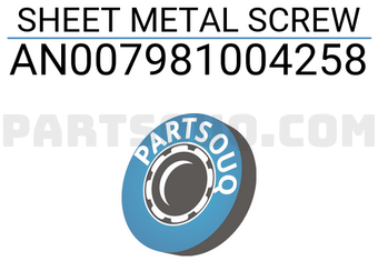 MERCEDES AN007981004258 SHEET METAL SCREW