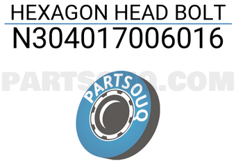 MERCEDES N304017006016 HEXAGON HEAD BOLT