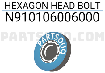 MERCEDES N910106006000 HEXAGON HEAD BOLT