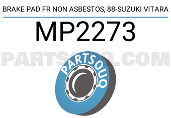 MINTYE MP2273 BRAKE PAD FR NON ASBESTOS, 88-SUZUKI VITARA