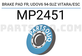 MINTYE MP2451 BRAKE PAD FR, UDOV6 94-SUZ VITARA/ESC