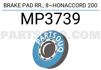 MINTYE MP3739 BRAKE PAD RR., 8~HONACCORD 200