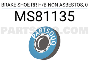 MINTYE MS81135 BRAKE SHOE RR H/B NON ASBESTOS, 0