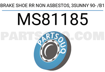 MINTYE MS81185 BRAKE SHOE RR NON ASBESTOS, 3SUNNY 90- /B1