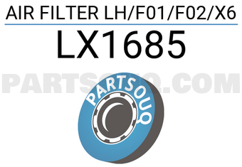 Mahle LX1685 AIR FILTER LH/F01/F02/X6