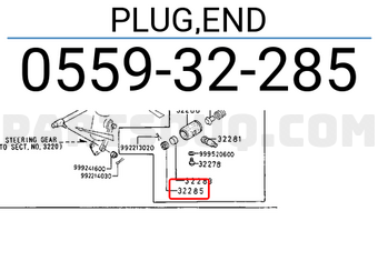 Mazda 055932285 PLUG,END