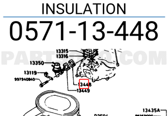 Mazda 057113448 INSULATION