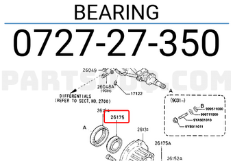 Mazda 072727350 LAGER