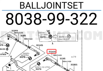 Mazda 803899322 BALLJOINTSET