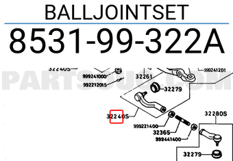 Mazda 853199322A BALLJOINTSET