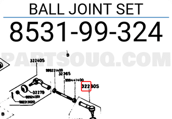 Mazda 853199324 BALL JOINT SET