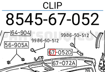 Mazda 854567052 CLIP