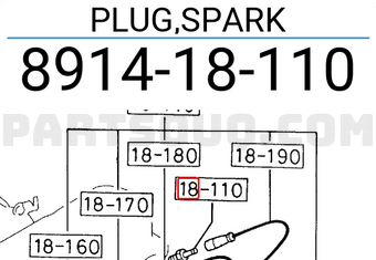 Mazda 891418110 PLUG,SPARK