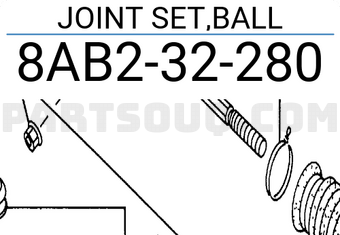 Mazda 8AB232280 JOINT SET,BALL