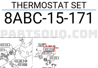 Mazda 8ABC15171 THERMOSTAT SET