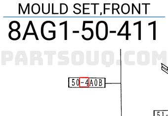 Mazda 8AG150411 MOULD SET,FRONT