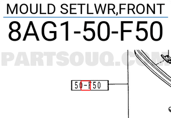 Mazda 8AG150F50 MOULD SETLWR,FRONT