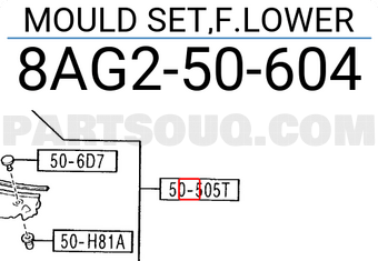 Mazda 8AG250604 MOULD SET,F.LOWER