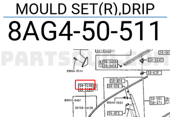 Mazda 8AG450511 MOULD SET(R),DRIP