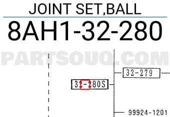 Mazda 8AH132280 JOINT SET,BALL