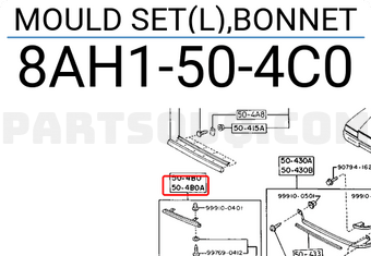 Mazda 8AH1504C0 MOULD SET(L),BONNET