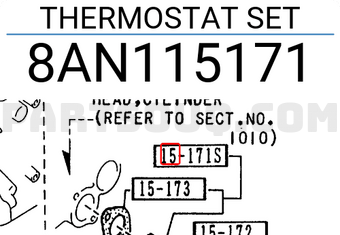 Mazda 8AN115171 THERMOSTAT SET