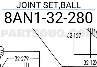 Mazda 8AN132280 JOINT SET,BALL