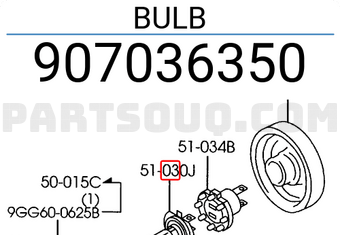 Mazda 907036350 BULB