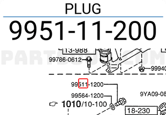 Mazda 995111200 PLUG