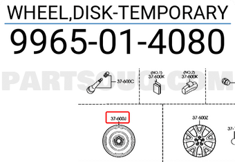 Mazda 9965014080 WHEEL,DISK-TEMPORARY
