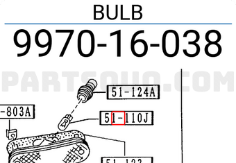 Mazda 997016038 BULB