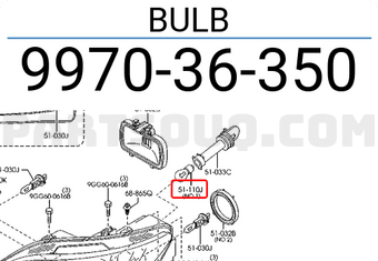 Mazda 997036350 BULB