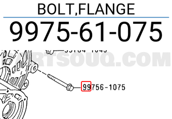 Mazda 997561075 BOLT,FLANGE