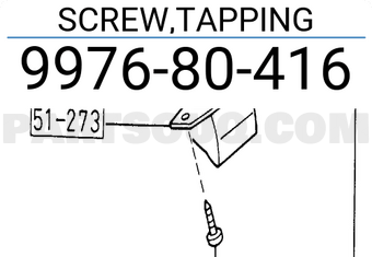 Mazda 997680416 SCREW,TAPPING
